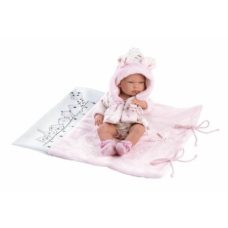 Llorens 73898 NEW BORN DOLL - realistick bbika s celovinylovm telom - 40 cm